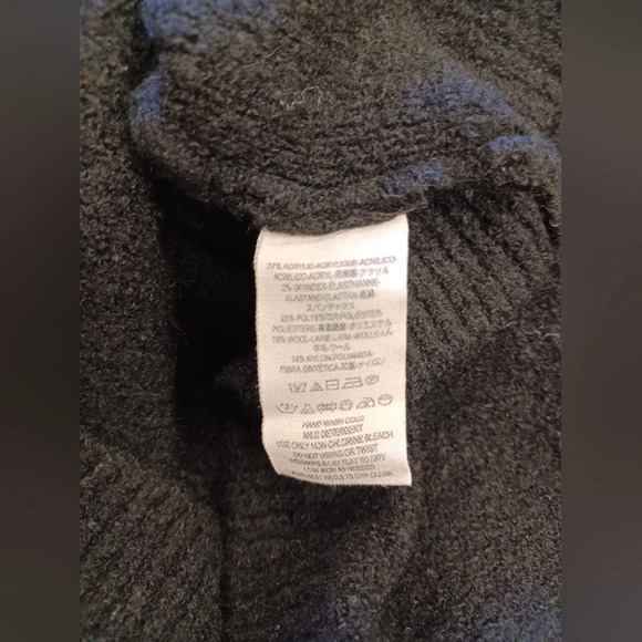 Free People EUC Black LS Cowl Neck Knit Sweater Size Small - Picture 9 of 10